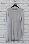 Boris Bidjan Saberi 24 Autumn Winter Long Sleeve Round Neck T-shirt LS1.5RF-FCX00010-F.LIGHTGREY FADED LIGHTGREY
